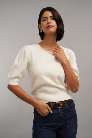 The Puff Sleeve Sweater Tee