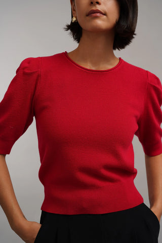 The Puff Sleeve Sweater Tee