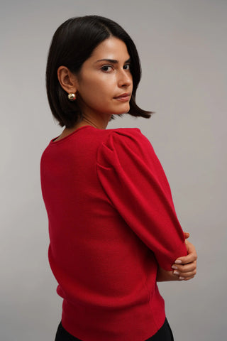 The Puff Sleeve Sweater Tee