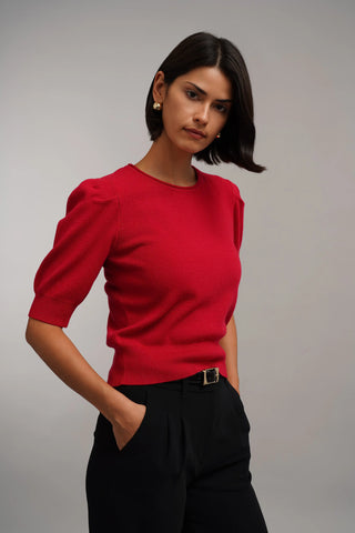 The Puff Sleeve Sweater Tee