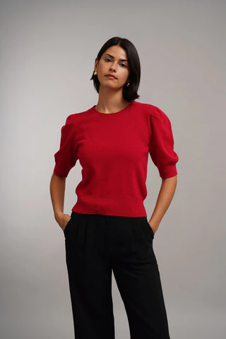 The Puff Sleeve Sweater Tee