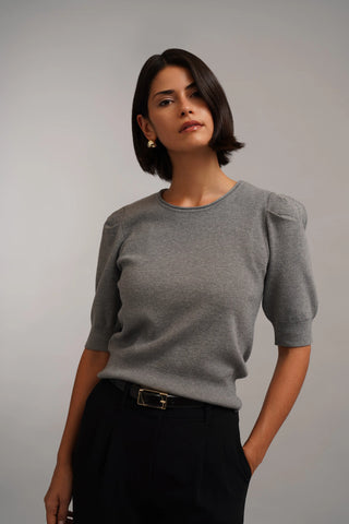 The Puff Sleeve Sweater Tee