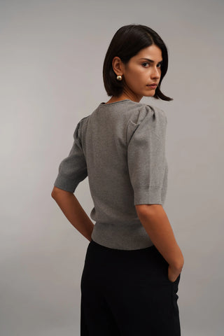 The Puff Sleeve Sweater Tee