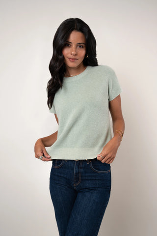 The Short Sleeve Seed Stitch Sweater