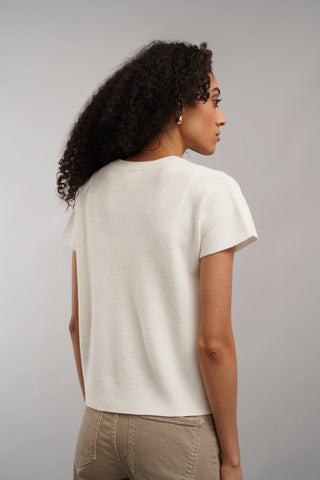The Textured Boxy Knit Tee