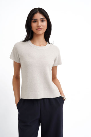 The Textured Boxy Knit Tee