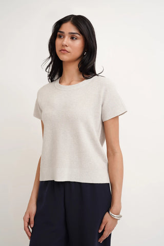 The Textured Boxy Knit Tee