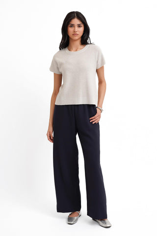 The Textured Boxy Knit Tee