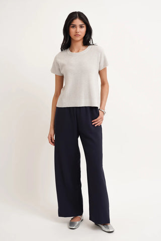 The Textured Boxy Knit Tee