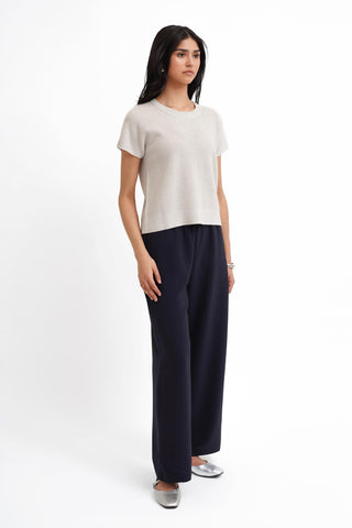 The Textured Boxy Knit Tee