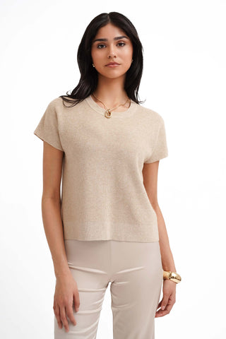 The Textured Boxy Knit Tee