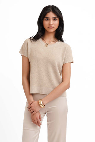 The Textured Boxy Knit Tee