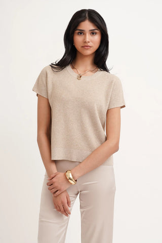 The Textured Boxy Knit Tee