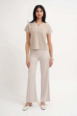 The Textured Boxy Knit Tee