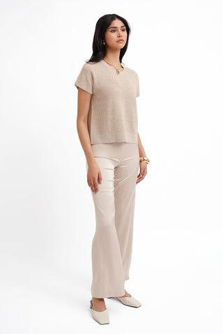 The Textured Boxy Knit Tee