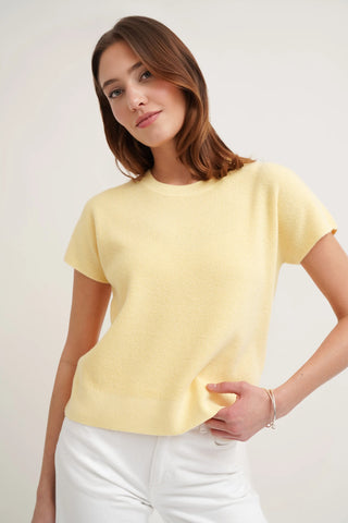 The Textured Boxy Knit Tee