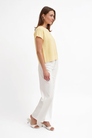 The Textured Boxy Knit Tee
