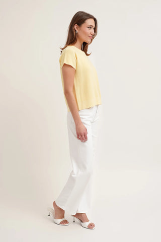 The Textured Boxy Knit Tee