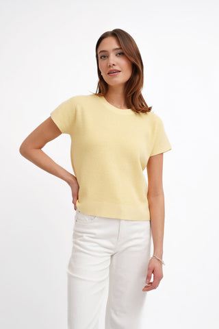 The Textured Boxy Knit Tee