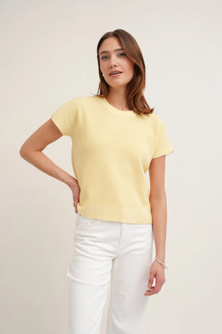 The Textured Boxy Knit Tee