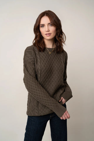 The Diamond Cable Crewneck