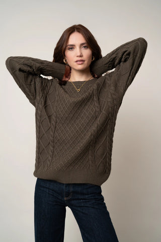 The Diamond Cable Crewneck