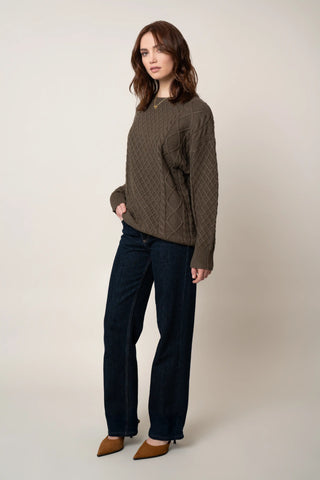 The Diamond Cable Crewneck