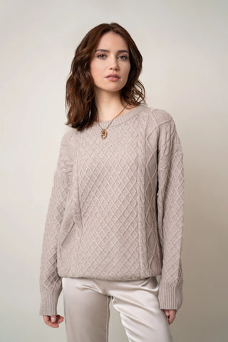 The Diamond Cable Crewneck