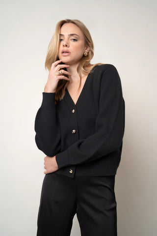 The Polished V-Neck Cardigan