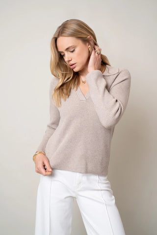 The Textured Collar Pullover