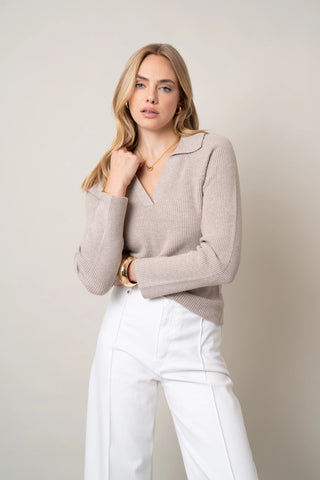 The Textured Collar Pullover