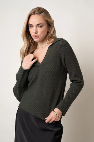 The Textured Collar Pullover