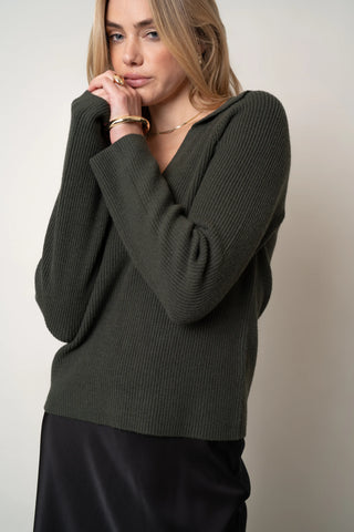 The Textured Collar Pullover