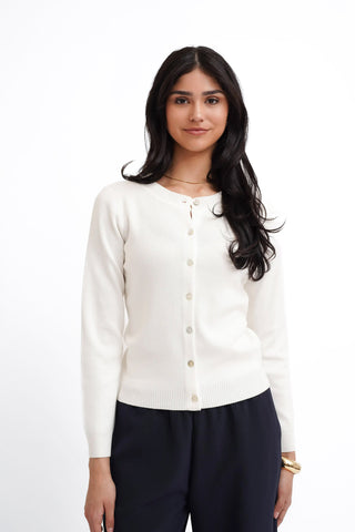 The Classic Buttoned Cardigan