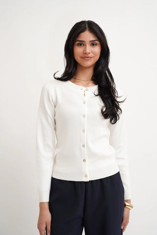 The Classic Buttoned Cardigan