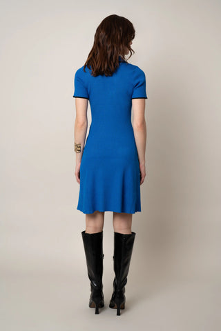 The Contrast Trim Polo Dress