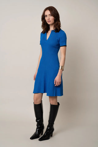 The Contrast Trim Polo Dress