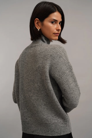 The Flecked Rib Turtleneck Sweater
