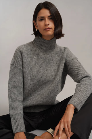 The Flecked Rib Turtleneck Sweater