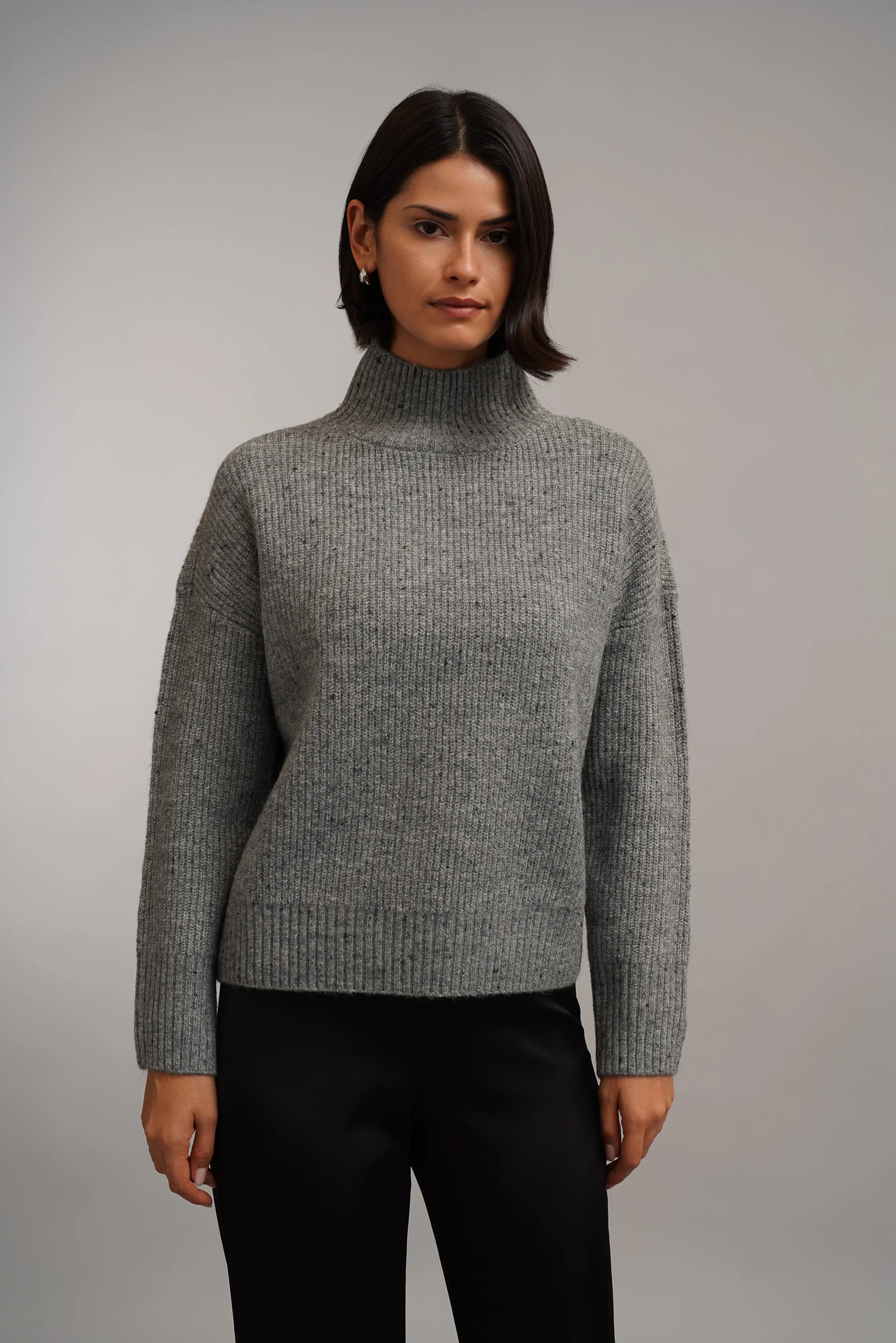 The Flecked Rib Turtleneck Sweater