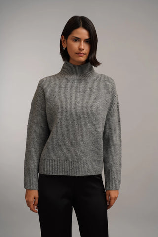 The Flecked Rib Turtleneck Sweater