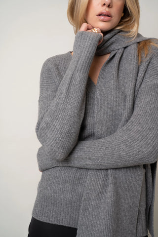 The Buttoned Wrap Cardigan