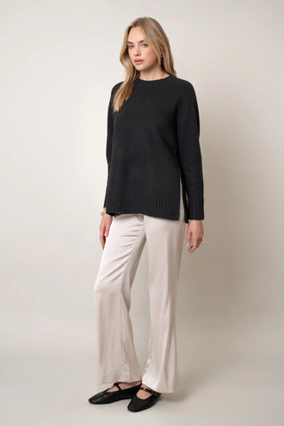 The Everyday Ribbed-Hem Crewneck