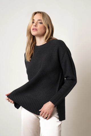 The Everyday Ribbed-Hem Crewneck