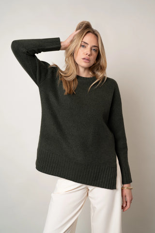 The Everyday Ribbed-Hem Crewneck