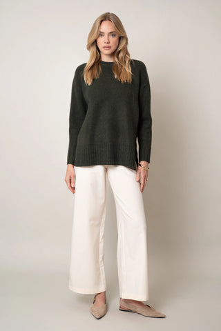 The Everyday Ribbed-Hem Crewneck