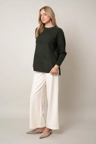 The Everyday Ribbed-Hem Crewneck