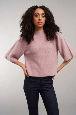 The Cozy Ribbed Mock Neck Sweater