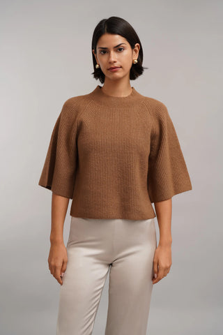 The Cozy Ribbed Mock Neck Sweater
