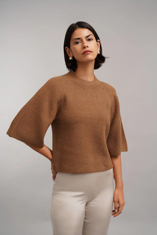 The Cozy Ribbed Mock Neck Sweater